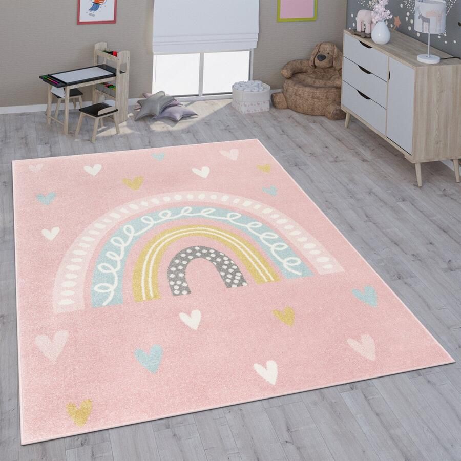 Paco Home Vloerkleed voor de kinderkamer Vloerkleed Kinderkamer Meisjes Jongens Verschillende Motieven En Formaten 80x150 cm