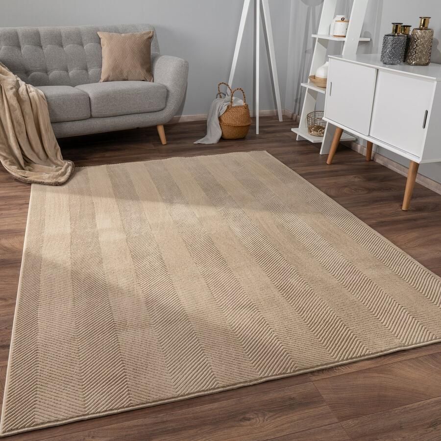 Paco Home Vloerkleed Woonkamer Laagpolig Boho Patroon Scandinavisch Antislip 80x150 cm
