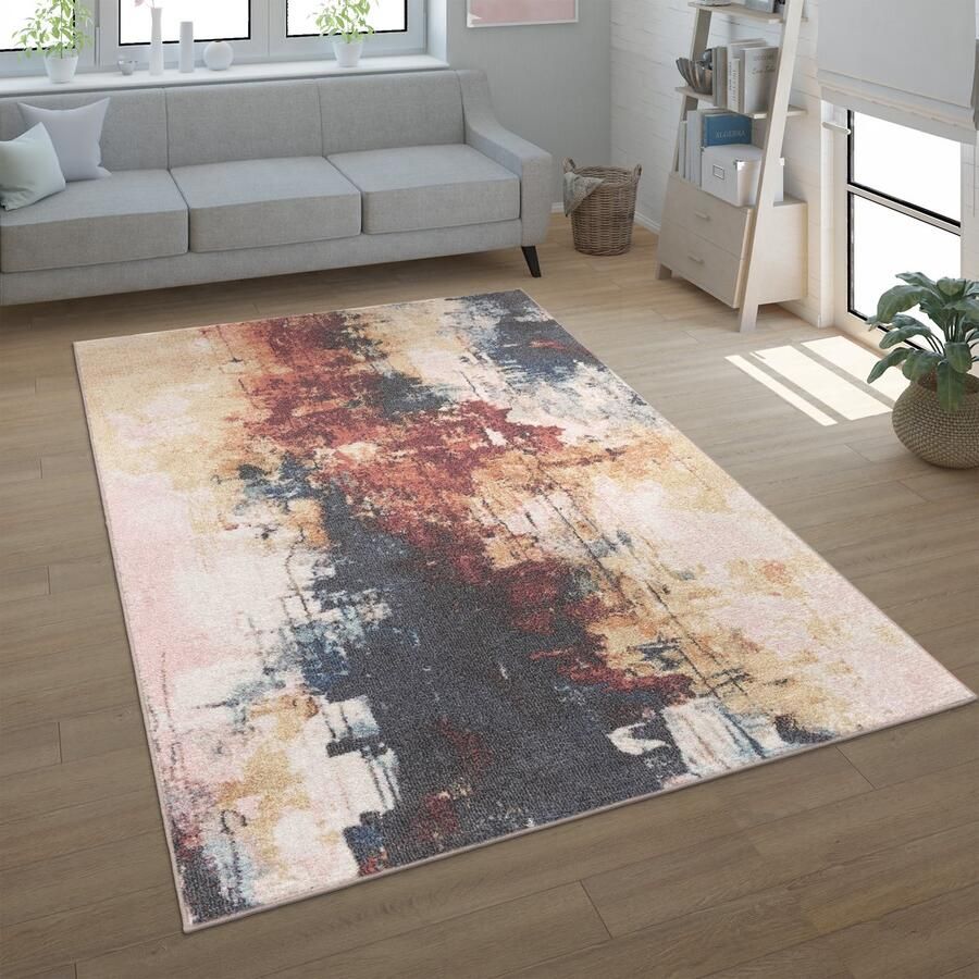 Paco Home Vloerkleed Woonkamer Laagpolig Modern Patroon Abstract Vintage 200x280 cm