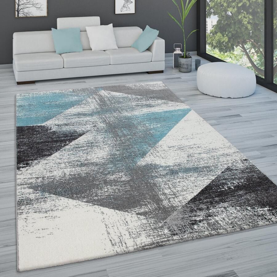 Paco Home Vloerkleed Woonkamer Laagpolig Pastel Vintage Look Abstract Patroon Versch. Stijlen 120x170 cm