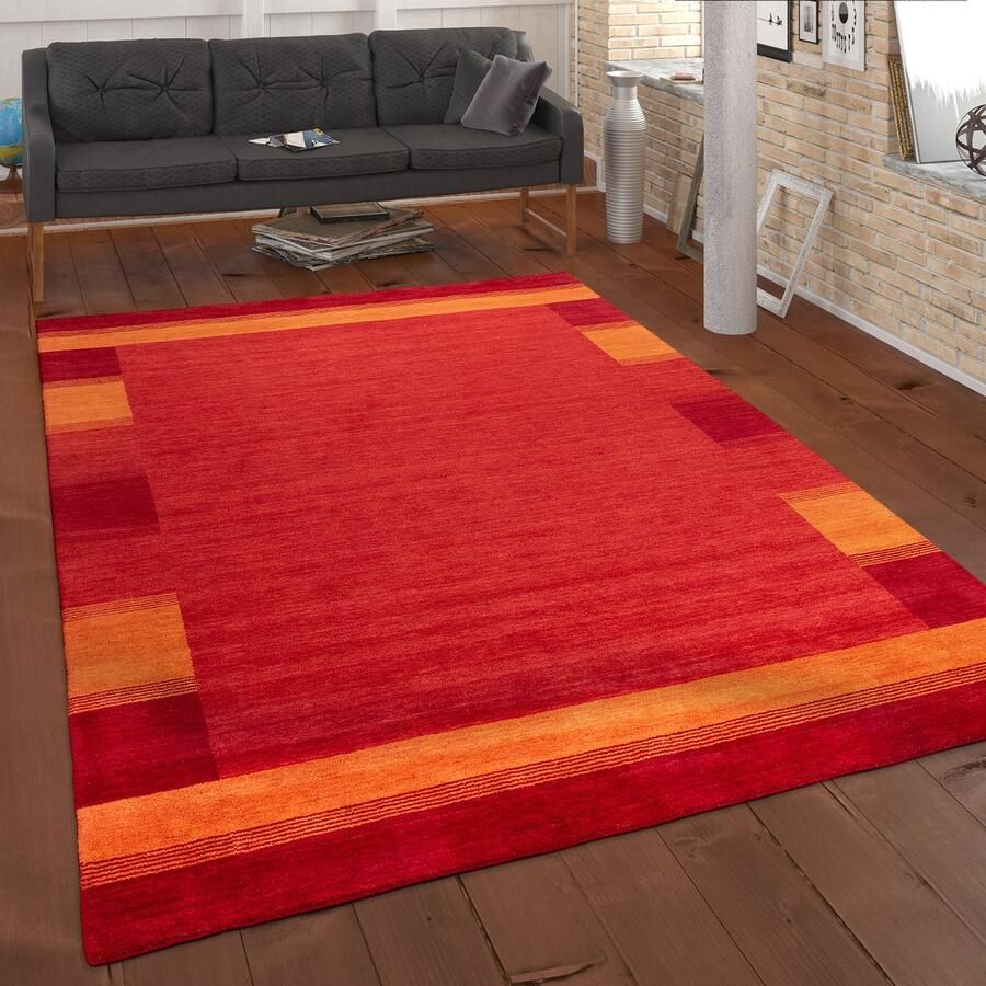 Paco Home Vloerkleed Woonkamer Laagpolig Patroon Berber Patroon Geometrisch Handgemaakt 120x170 cm
