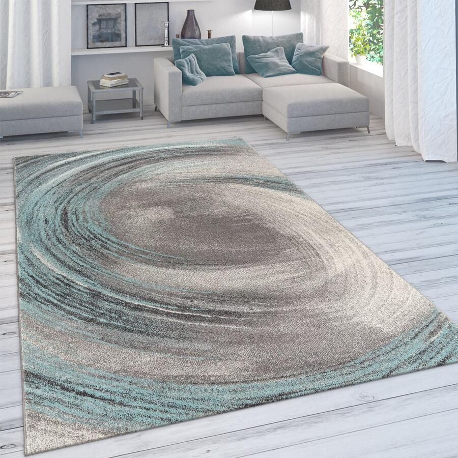 Paco Home Vloerkleed Woonkamer Modern Laagpolig In Pastelkleuren Vintage Galaxy-Patroon 160x230 cm