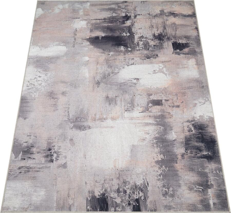 Paco Home Vloerkleed Woonkamer Platweefsel Modern Patroon Abstract Vintage Wasbaar 140x200 cm