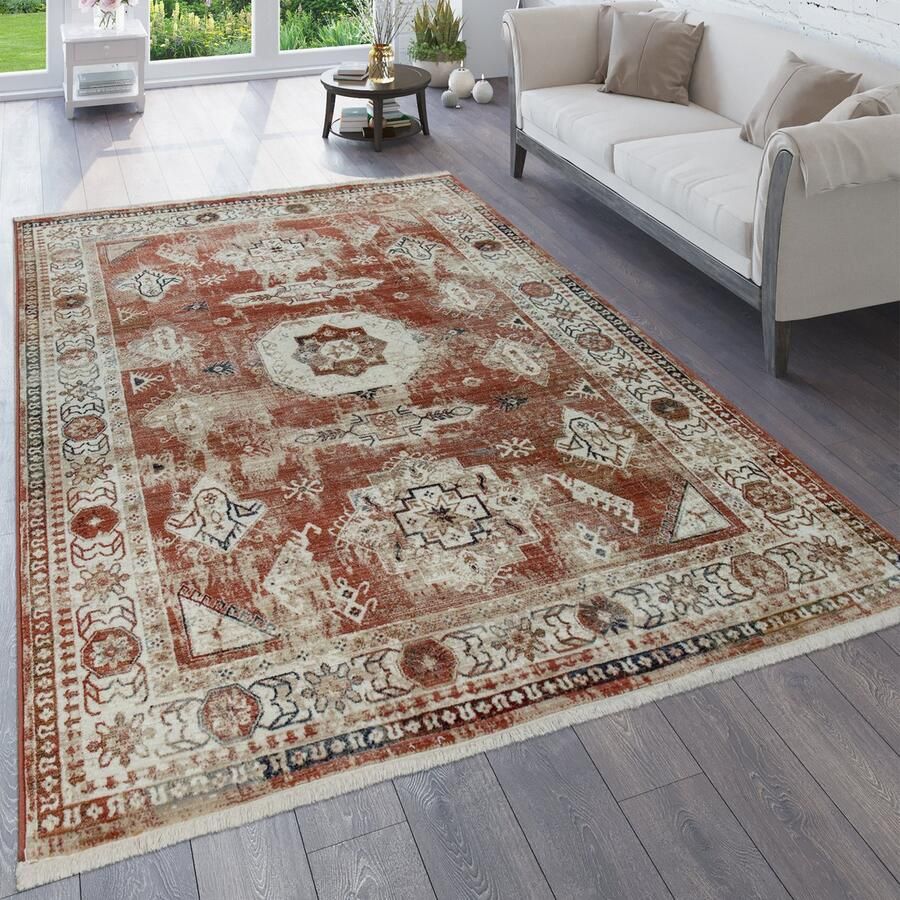 Paco Home Vloerkleed Woonkamer Vintage Oosters Patroon Abstract meerdere dessins Kleuren 160x230 cm