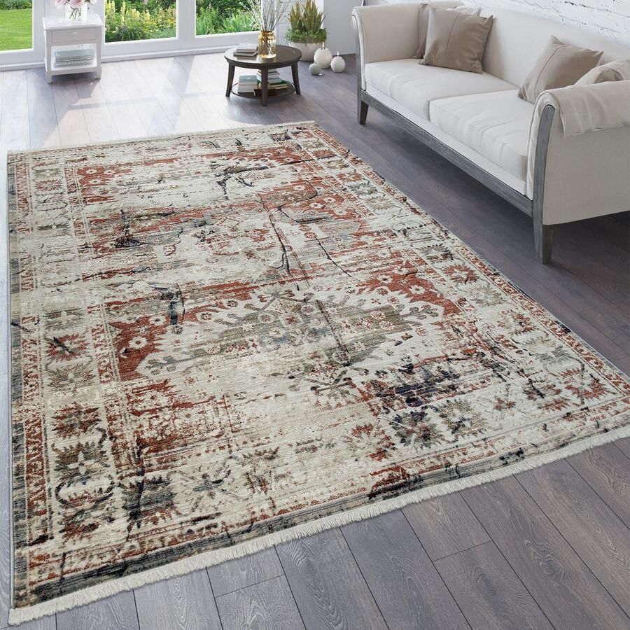 Paco Home Vloerkleed Woonkamer Vintage Oosters Patroon Abstract meerdere dessins Kleuren 80x150 cm