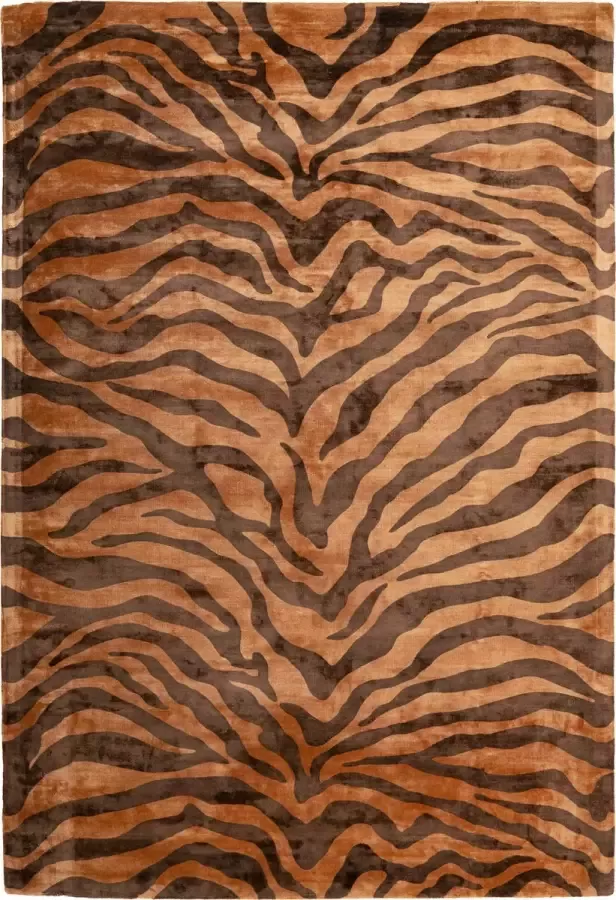 Padiro Vloerkleed sinai 125 kunstzijde bruin donkerbruin 80 x 150 cm