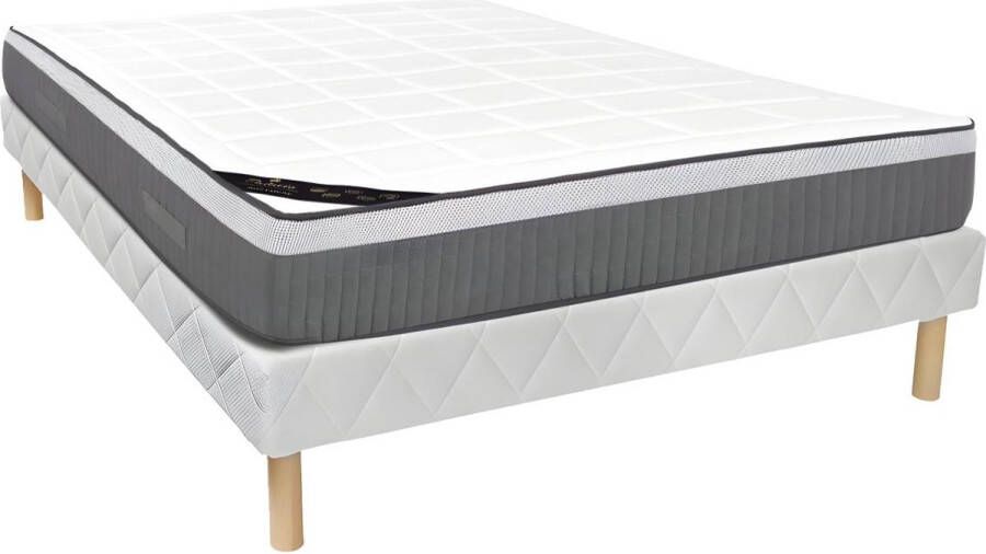 Palacio Bedbodem + Matras met pocketveren 7 zones en vormgeheugen MONTAIGNE van Dikte 29 cm 160x200 cm L 200 cm x H 30 cm x D 160 cm