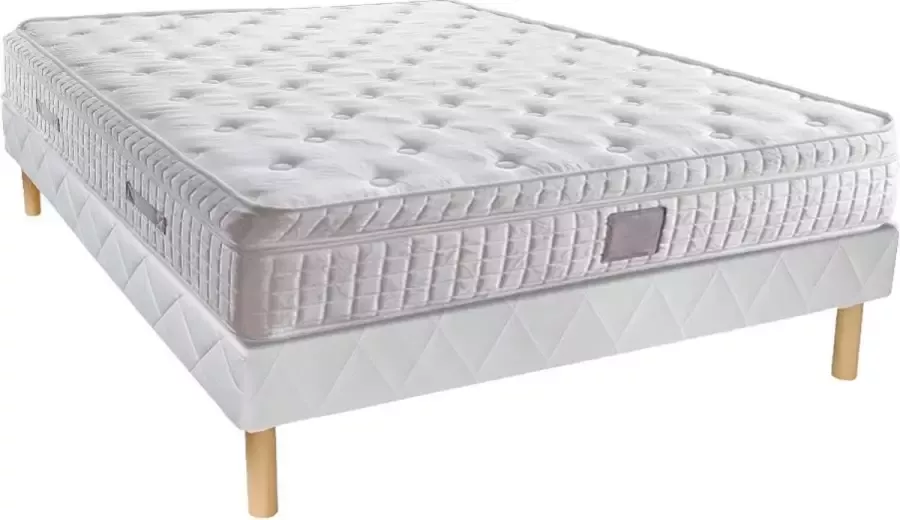 Palacio Boxspring + pocketvering matrasset 140 x 190 cm dikte 30 cm LAILA by L 190 cm x H 30 cm x D 140 cm