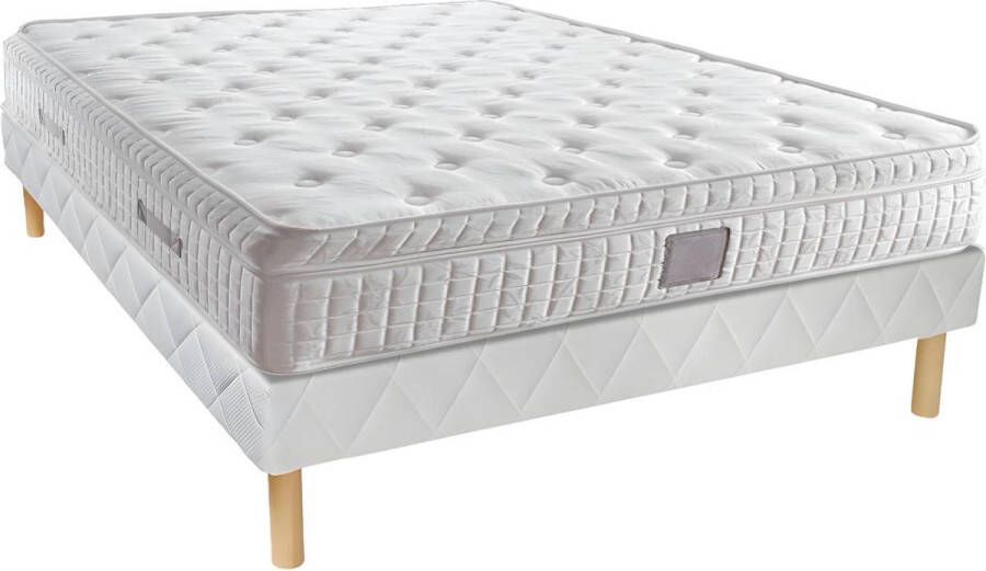 Palacio Boxspring + pocketvering matrasset 160 x 200 cm 30 cm dik LAILA by L 200 cm x H 30 cm x D 160 cm