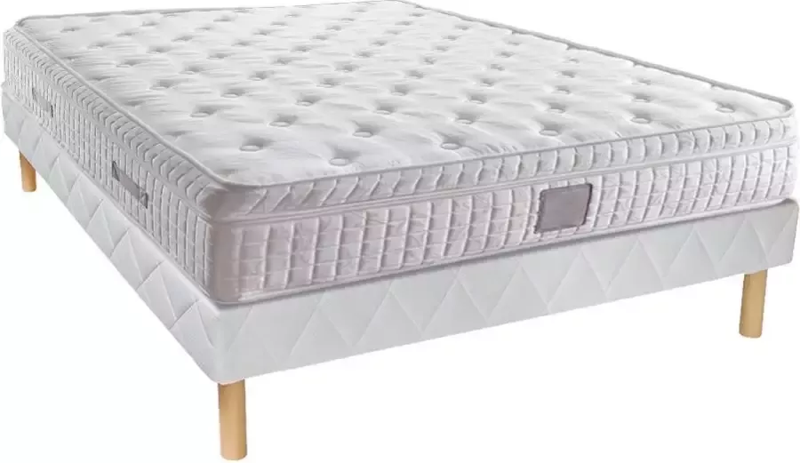 Palacio Boxspring + pocketvering matrasset 160 x 200 cm 30 cm dik LAILA by L 200 cm x H 30 cm x D 160 cm