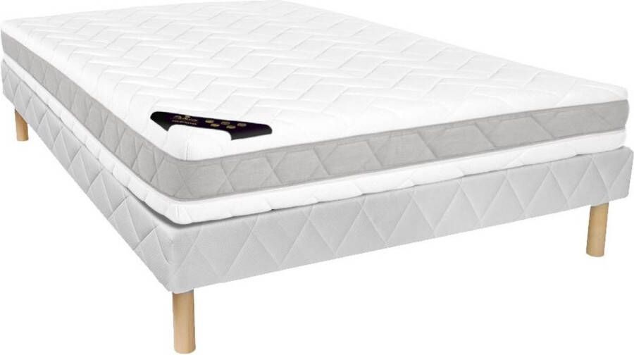 Palacio Set bedbodem + matras met pocketveren 7 zones en vormgeheugen COURCHEVEL van D. 24 cm 160x200 cm L 200 cm x H 24 cm x D 160 cm