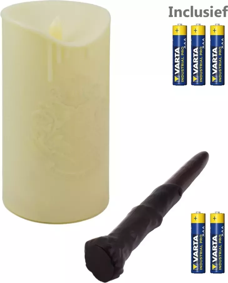 Paladone Harry Potter Kaars Lamp met Toverstok Afstandsbediening Incl. 5 AAA Batterijen