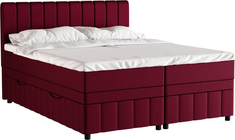 Panda Möbel Tweepersoonsbed AVALON 160 x 200 cm tweepersoons met hoogwaardige Bonell-matras en topper