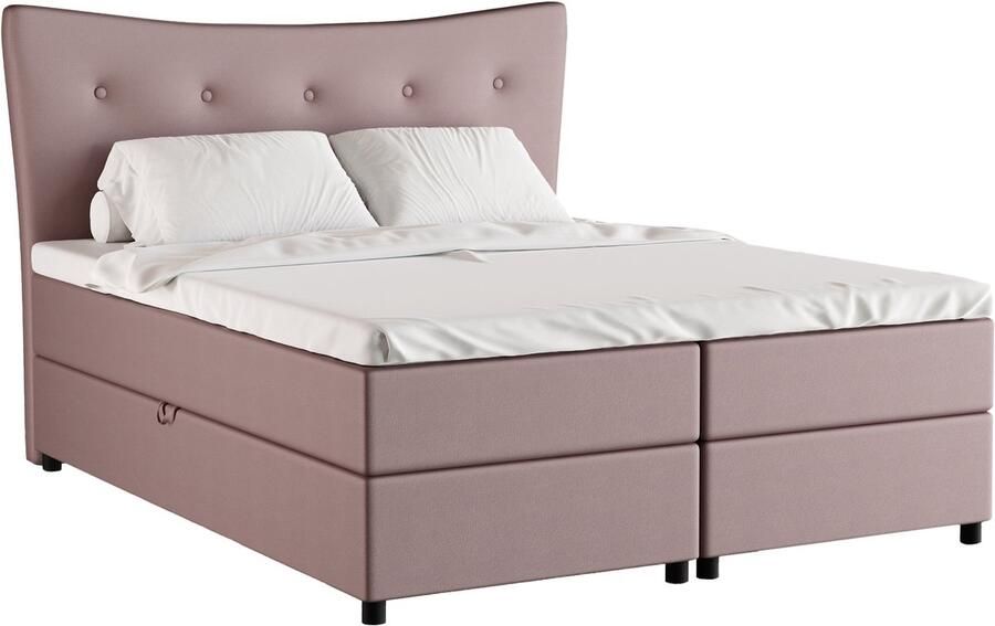 Panda Möbel Tweepersoonsbed Nevada 160 x 200 cm tweepersoons met hoogwaardige Bonell-matras en topper