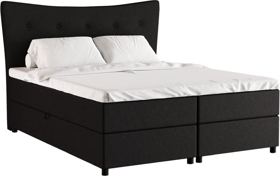 Panda Möbel Tweepersoonsbed Nevada 160 x 200 cm tweepersoons met hoogwaardige Bonell-matras en topper