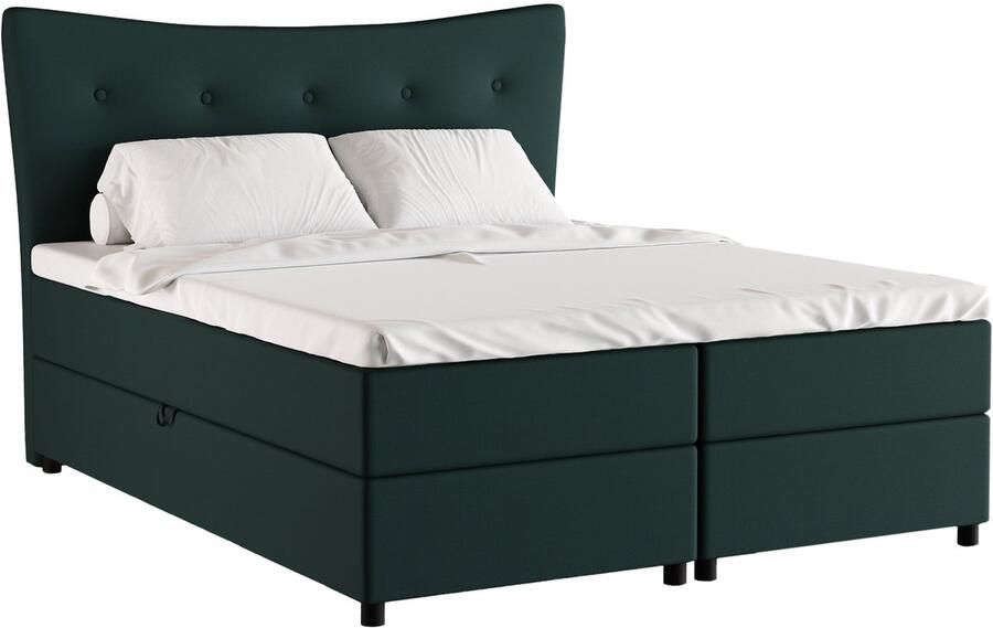 Panda Möbel Tweepersoonsbed Nevada 160 x 200 cm tweepersoons met hoogwaardige Bonell-matras en topper