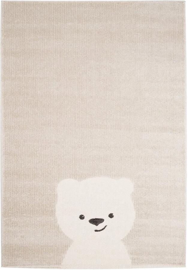 Amiah Vloerkleed babykamer Softpaw Bearly beige 120x170 cm