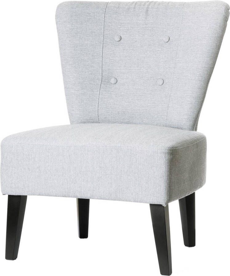 Paperflow fauteuil Brighton bekleding uit stof lichtgrijs