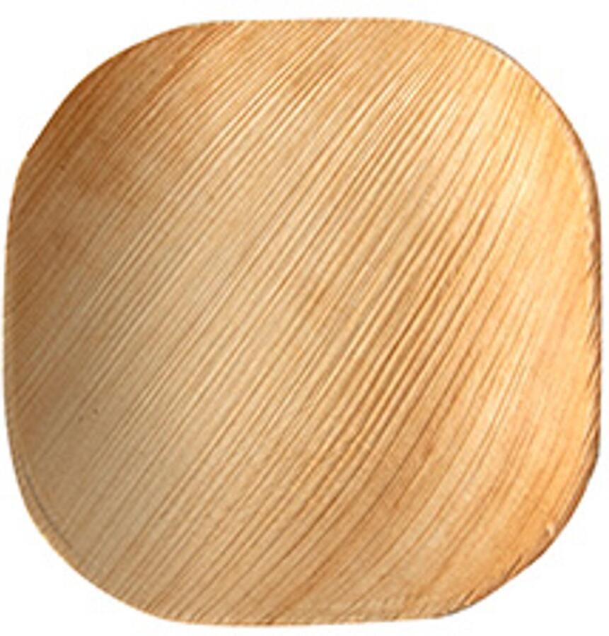 Papstar 25 Borden palmblad pure hoekig 10 cm x 10 cm x 1 5 cm