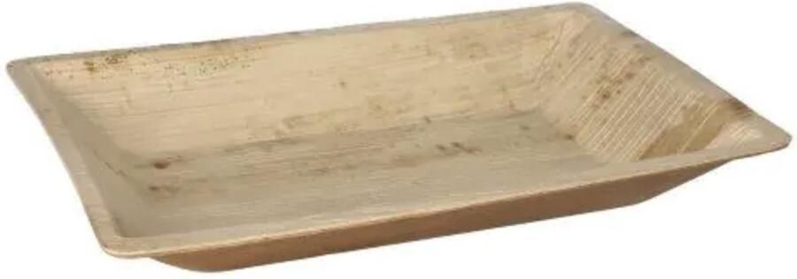 Papstar 25 Borden Palmblad pure hoekig 3 cm x 23 cm x 16 cm natuur