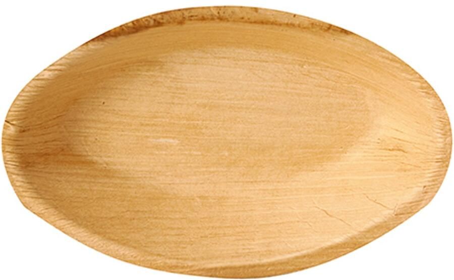 Papstar 25 Borden palmblad pure ovaal 18 cm x 11 5 cm x 3 cm