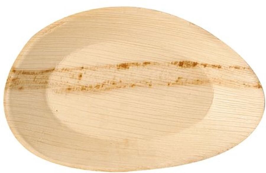 Papstar 25 Borden palmblad pure ovaal 26 cm x 17 cm x 2 5 cm