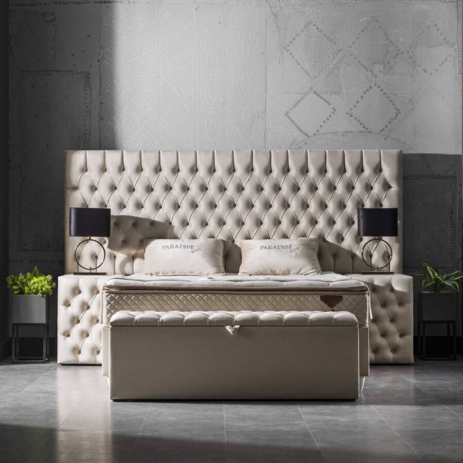 paradise Bedding opberg boxspring Sevilla twee persoons 160x200 beige