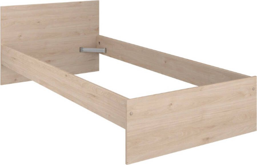 Parisot Bed Shelby met 2 opberglades en achterbouw 90x200 Wit