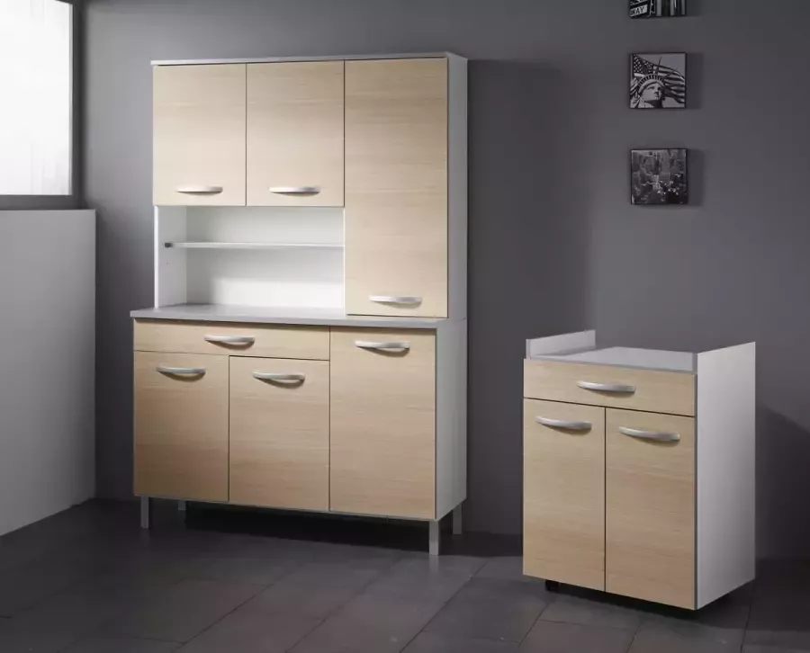 Parisot Bijzetkastje met wieltjes Smoothy Oak