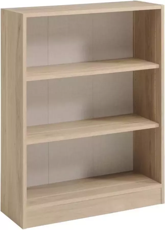 Parisot EMOB Boekenkast Hobby 198 cm-5 legplanken-eik Boekenkasten Bruin Spaanplaat Boekenkasten Op voorraad - Foto 2