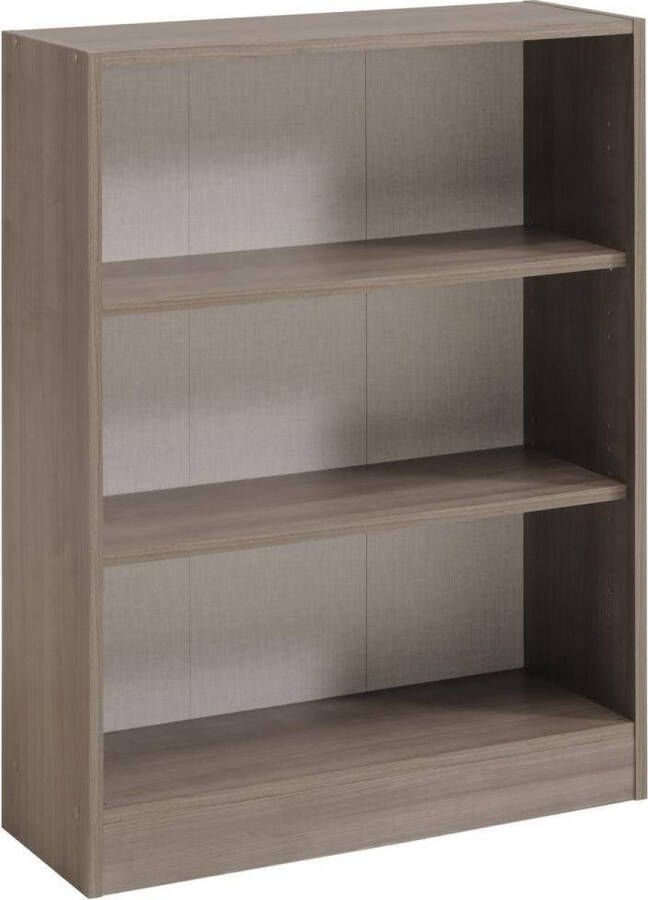Parisot EMOB Boekenkast Hobby 198 cm-5 legplanken-eik Boekenkasten Bruin Spaanplaat Boekenkasten Op voorraad