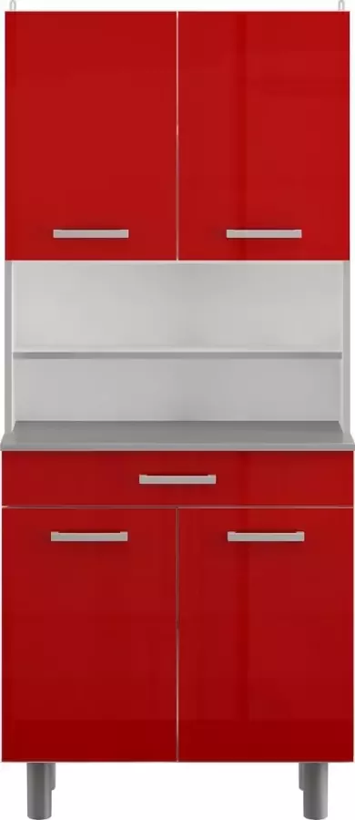Parisot Buffetkast Pixel 80cm hoogglans rood
