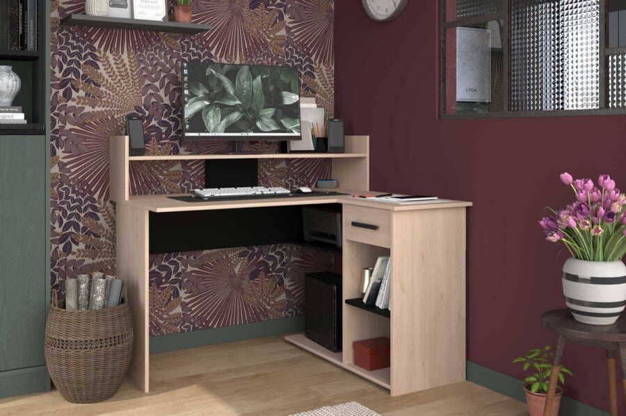 Parisot Bureau 121 cm Zwart