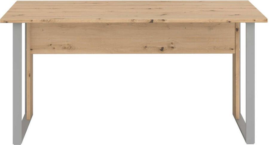 Parisot EMOB Bureau The Office 150 cm eik Bureautafels Bruin Metaal; Spaanplaat Bureautafels Op voorraad - Foto 2