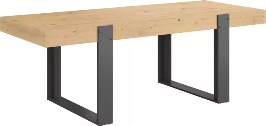 PARISOT Eettafel Rechthoekig Spaanplaat Industrieel Loft B 223 9 x D 93 x H 78 6 cm