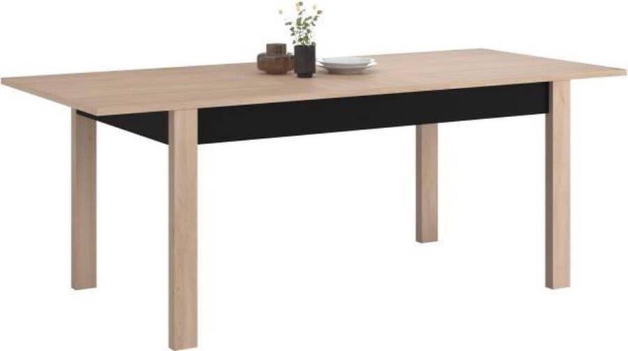 Parisot Verlengbare eettafel Hongkong 157>207cm eik zwart - Foto 3