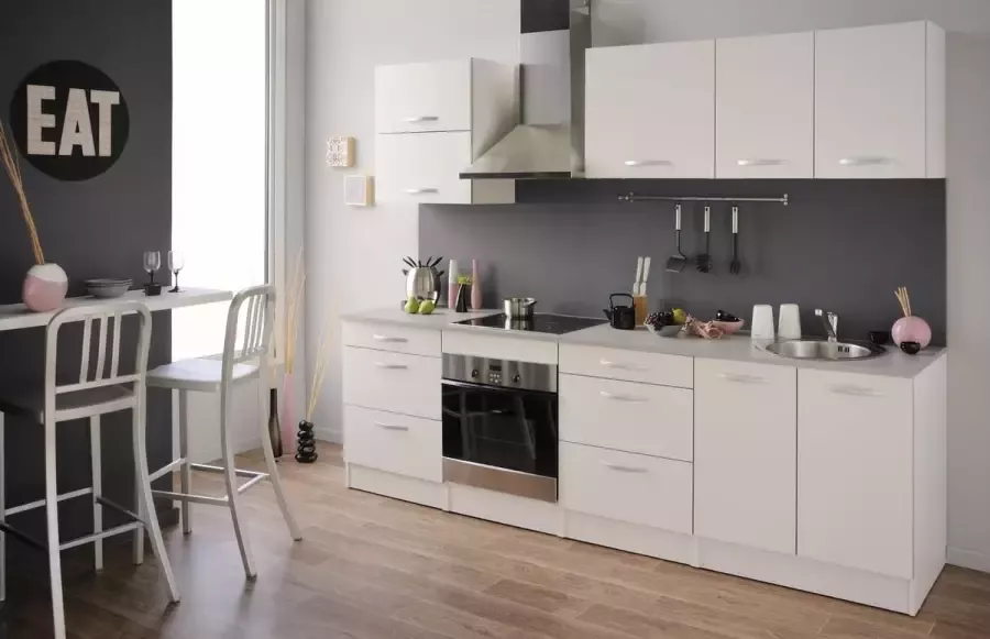 Parisot Keukenkast Spoon H140 cm met deur wit