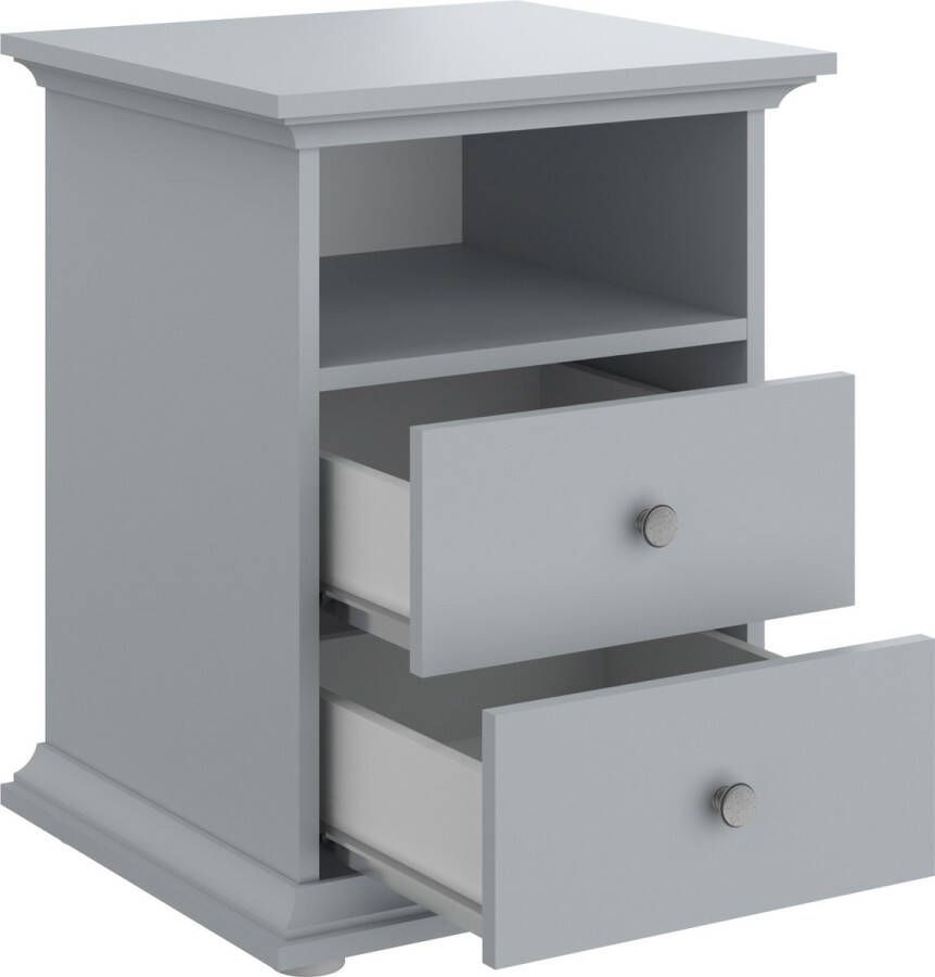 Anders Table de Chevet 2 tiroirs 1 niche L45 cm Margaux - Foto 1