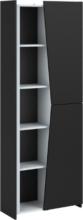 Parisot Boekenkast LevelUp 67cm met ledverlichting zwart wit - Foto 2