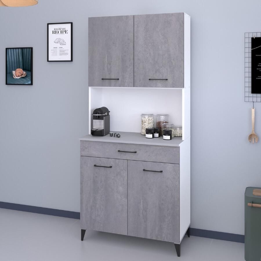 Parisot Buffetkast Maleficent met 4 deuren & 1 lade betonlook