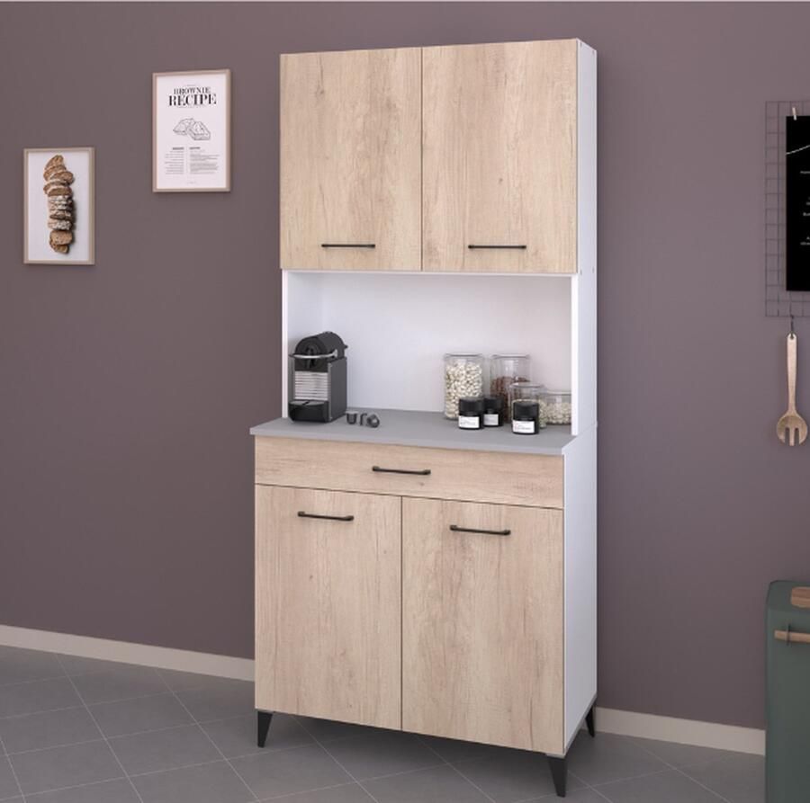 Parisot Buffetkast Maleficent met 4 deuren & 1 lade eikdecor - Foto 2