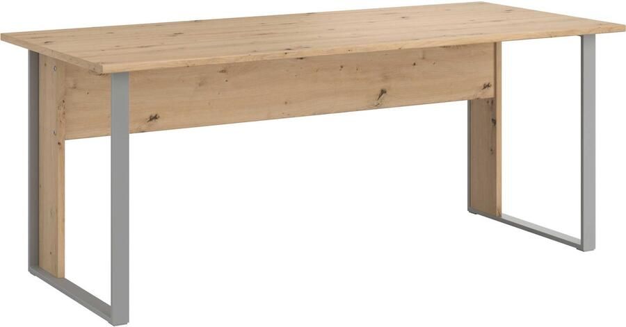 Parisot EMOB Bureau The Office 180 cm eik Bureautafels Bruin Metaal; Spaanplaat Bureautafels Op voorraad