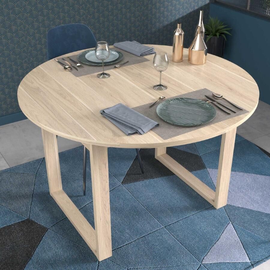 Parisot Eettafel Wendy Ø120cm verlengbaar eikdecor