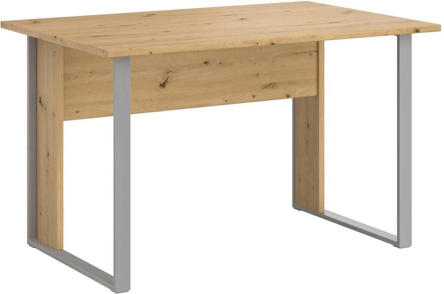 Parisot EMOB Bureau The Office 120 cm eik Bureautafels Bruin Metaal; Spaanplaat Bureautafels Op voorraad - Foto 2