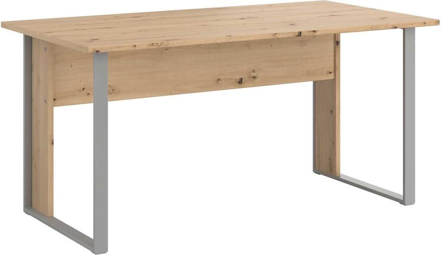 Parisot EMOB Bureau The Office 150 cm eik Bureautafels Bruin Metaal; Spaanplaat Bureautafels Op voorraad