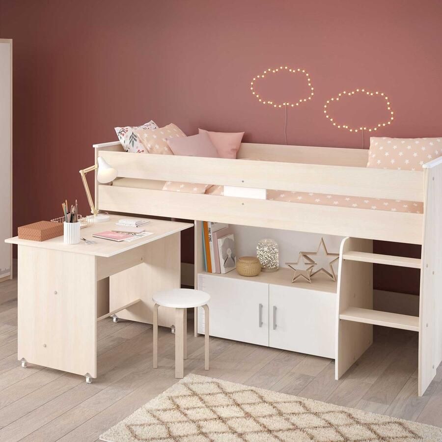 Actona Halfhoogslaper Charly acaciakleur 110x113 8x206 3 cm Leen Bakker