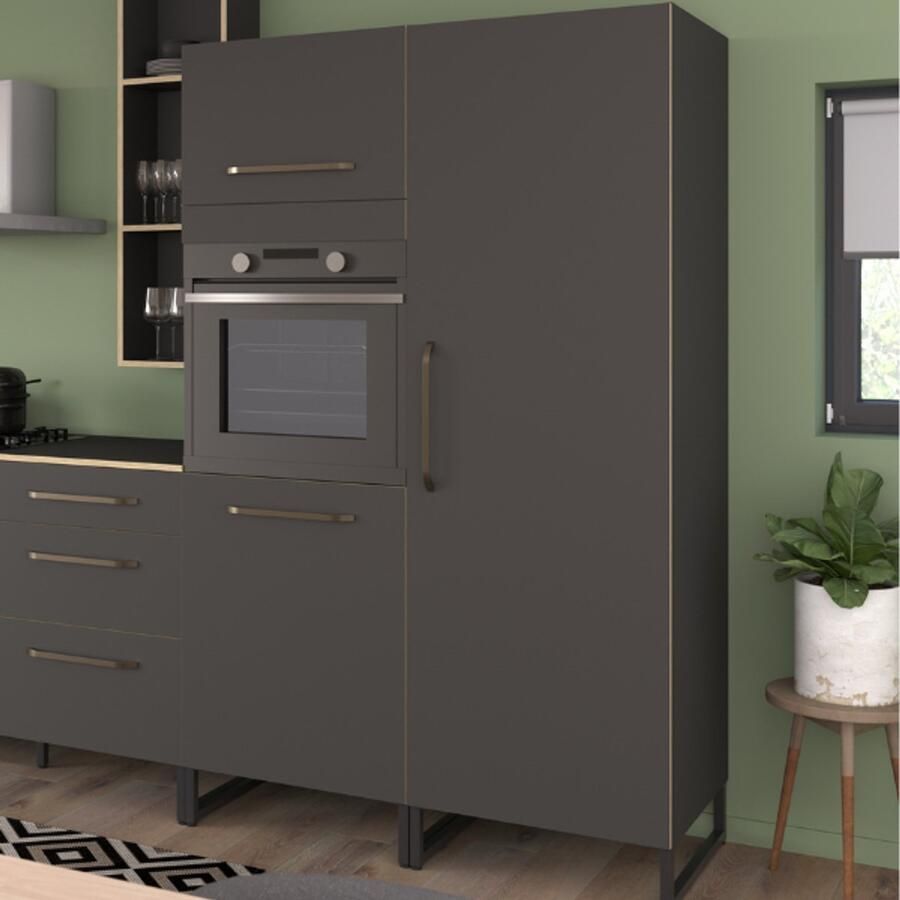 Parisot Kolomkast Wade met vier legplanken antraciet