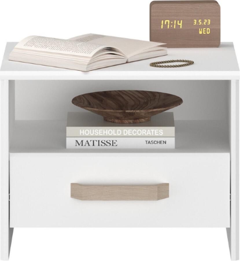 Parisot Nachtkastje Wit 44cm - Foto 3