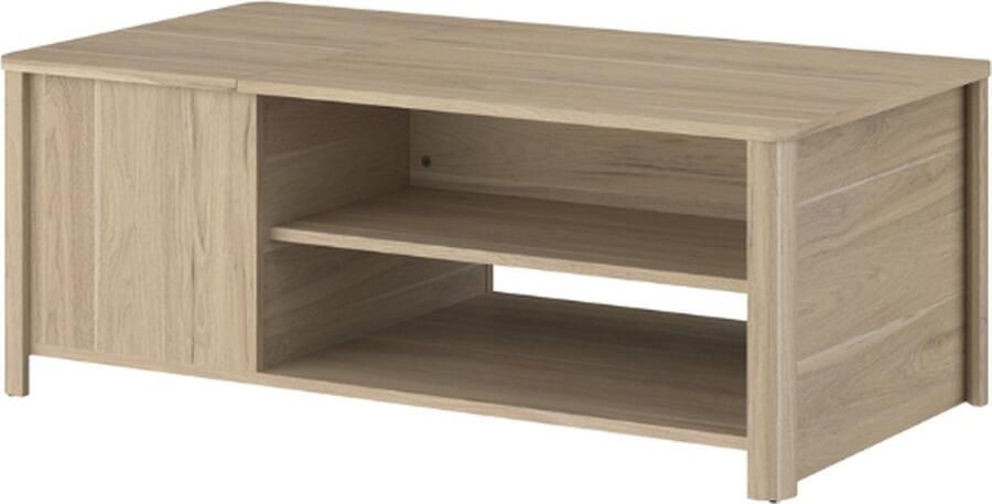 PARISOT Rechthoekige BETTY salontafel In met papier gecoat spaanplaat Eiken decor Klassiek L110 x H42 x D60 cm - Foto 2