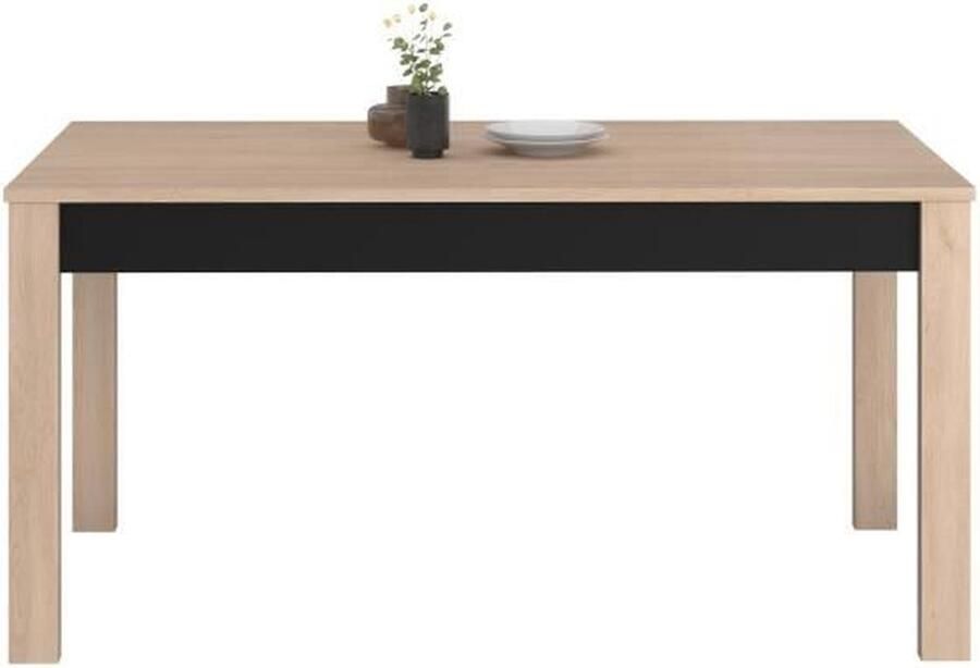 Parisot Verlengbare eettafel Hongkong 157>207cm eik zwart - Foto 2